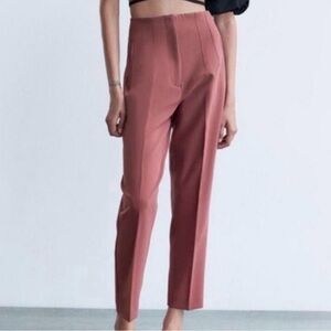 PINK HIGH WAISTED DRESS PANTS